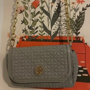 tory burch grey mini bag💗